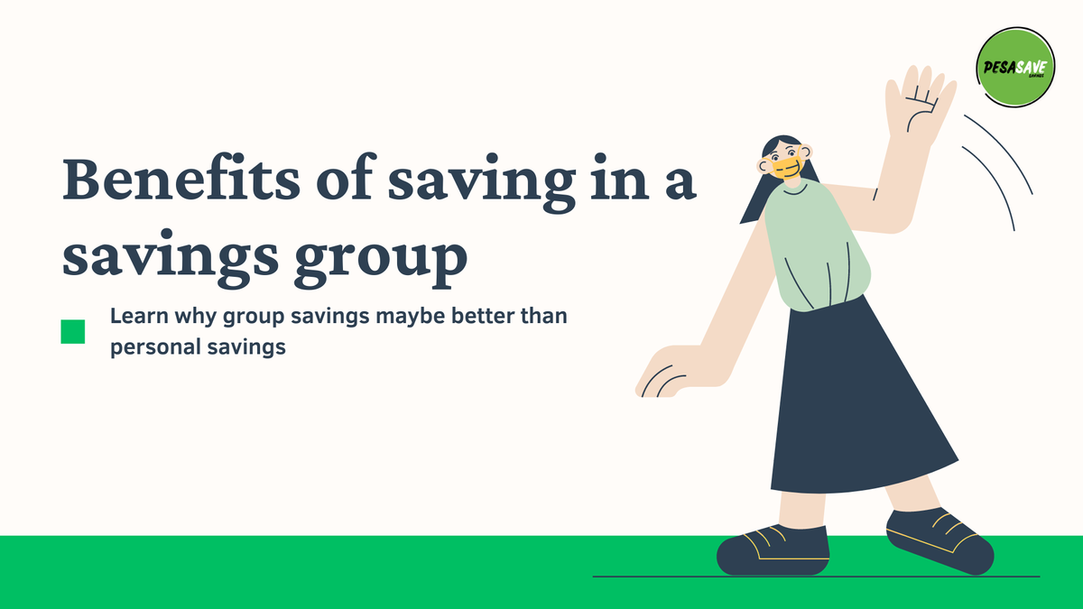 What are the benefits of saving in a savings group?