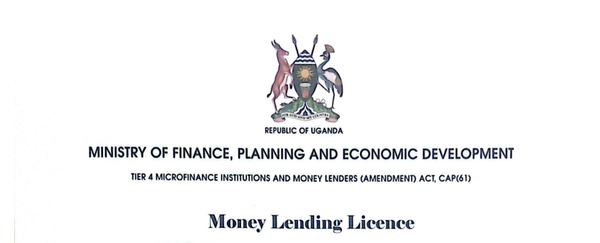 How to get a money lender's licence in Uganda?
